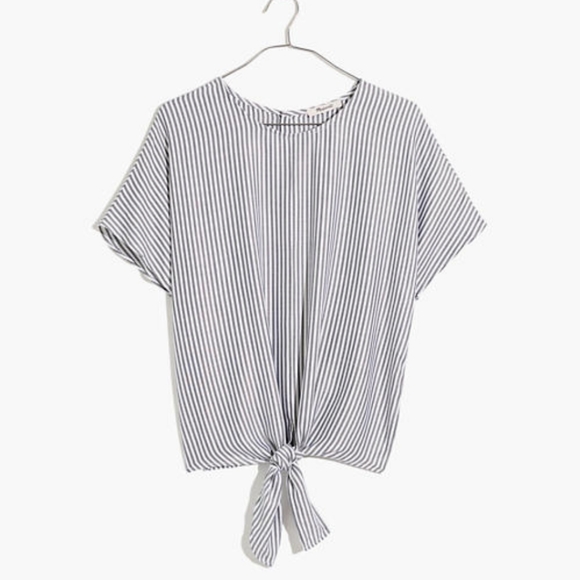 NWT Madewell Tie Front Top - Picture 5 of 5